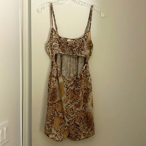 Topshop snake print romper
